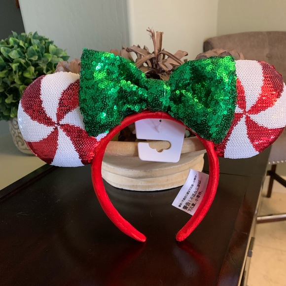 Disney Accessories - COPY - Minnie Mouse Holiday Sequin Ear Headband for adults